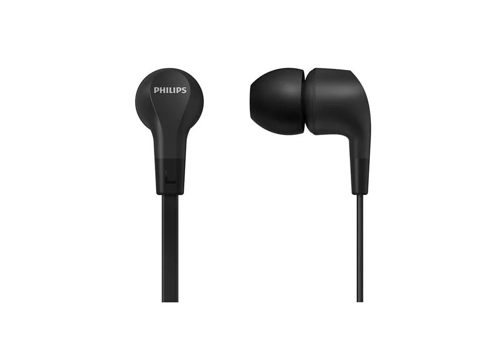 Auriculares Philips Tae1105bk/00 Preto Silicone 