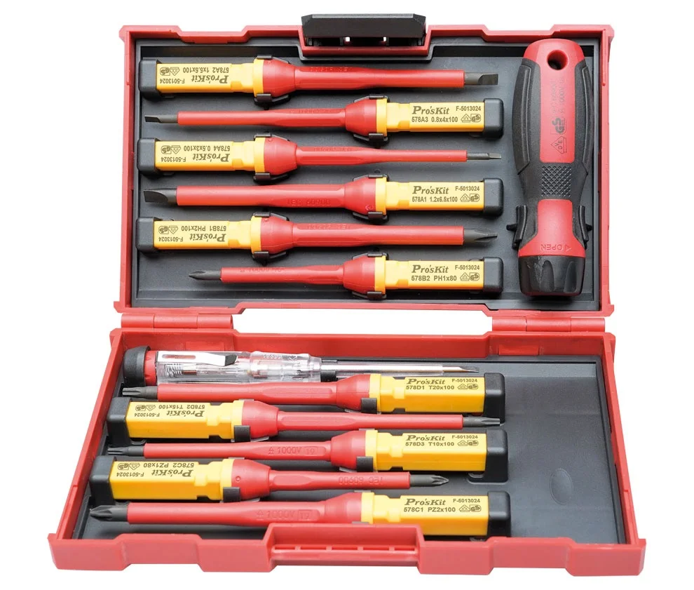 Conjunto de Chave de Fenda Hrv7698 1000v e Busca P