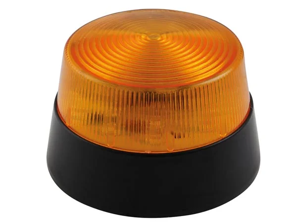 Luz LED Intermitente - Âmbar - 12 Vdc - Ø 100 Mm