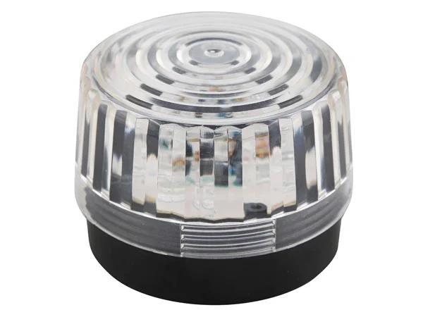 Luz LED Intermitente - Transparente - 12 Vdc - Ø 100 Mm