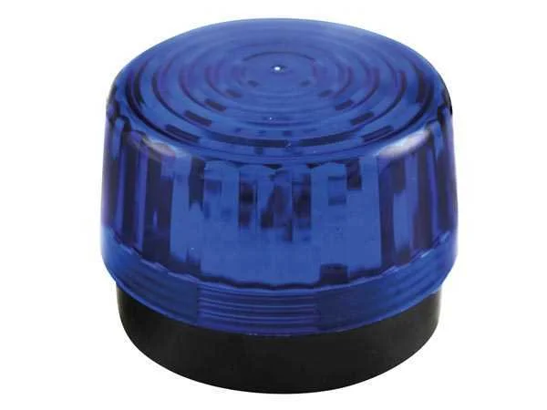 Luz LED Intermitente - Azul - 12 Vdc - Ø 100 Mm