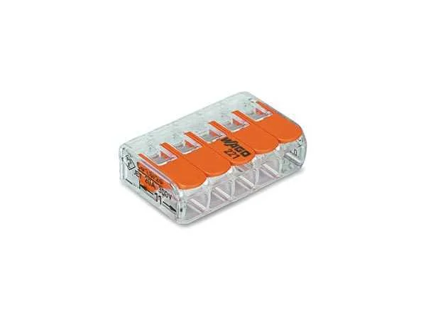 Conector Compacto 5 X 0.2 - 4 Mm² para Todos Os Tipos de Fio