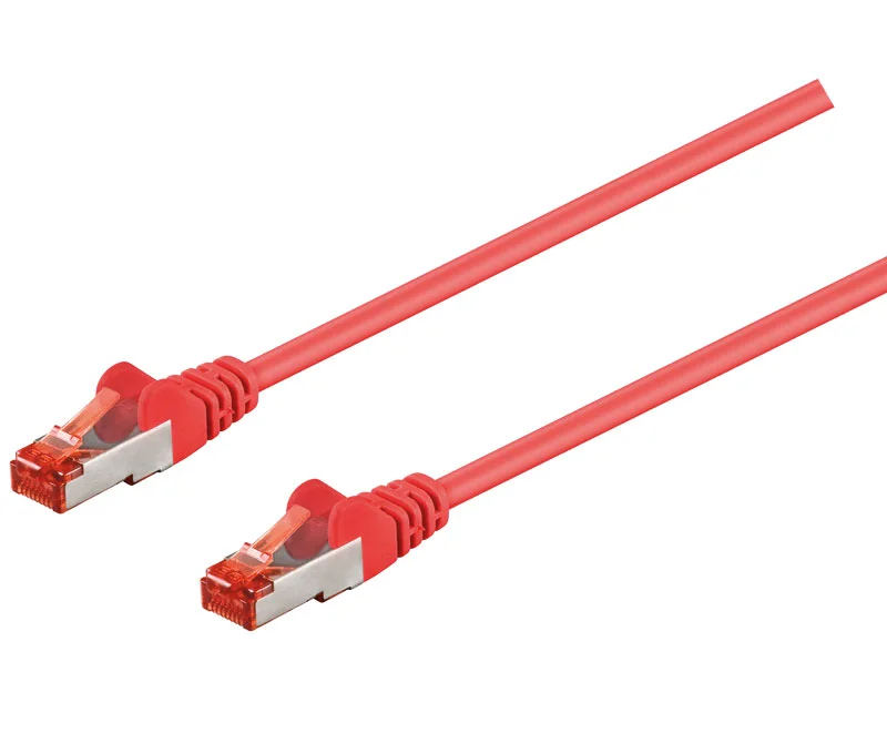 Conexi&oacute;n S/Ftp Cat.6 Rj45 Macho - Macho, 0.5m Rojo