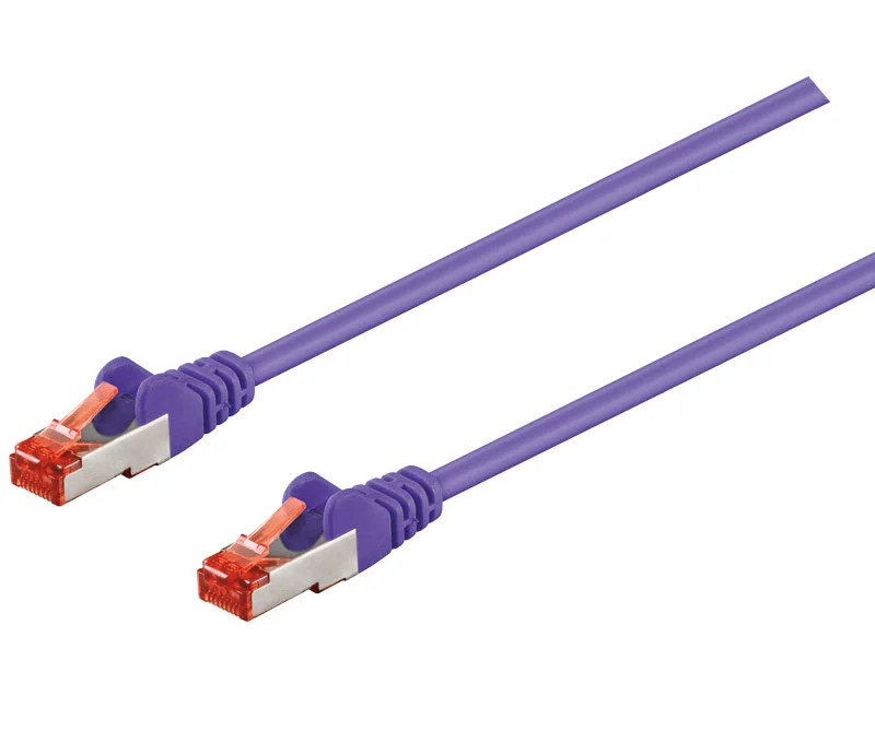 Conexi&oacute;n S/Ftp Cat.6 Rj45 Macho - Macho, 0.5m Vio.