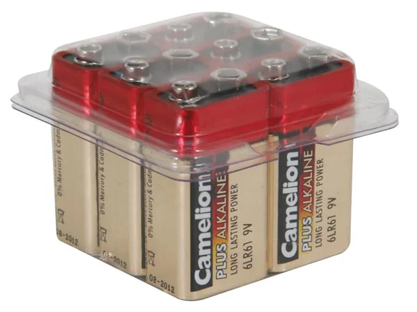Bater&iacute;a Alcalina E-Block 9v-500mah (6 Piezas/Caja)