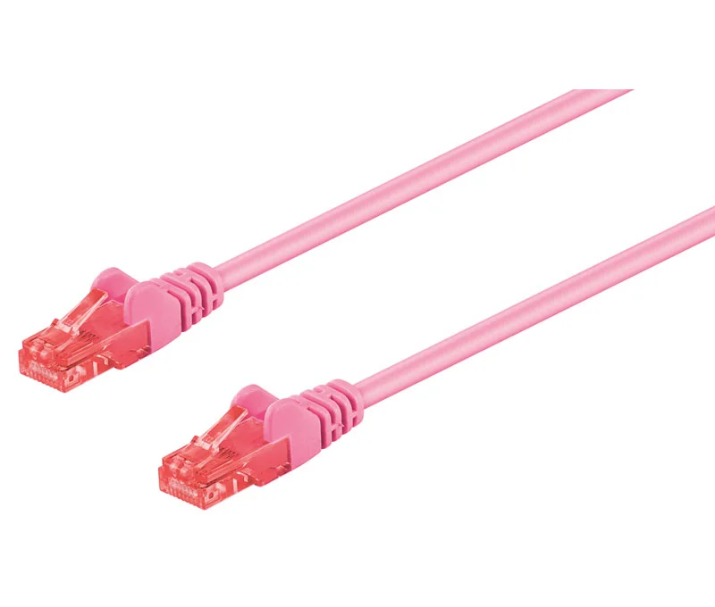 Conexi&oacute;n Utp Cat.6 Rj45 Macho - Macho, 0.25m Rosa