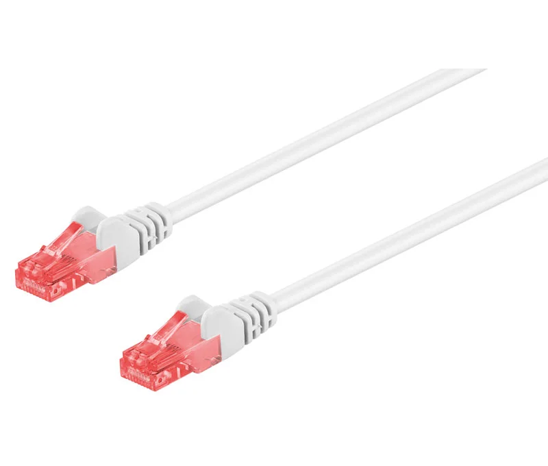 Conexi&oacute;n Utp Cat.6 Rj45 Macho - Macho, 0.5m Blanco