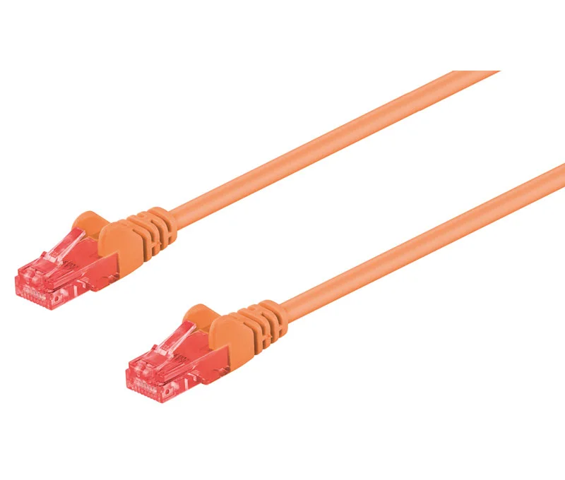 Conexi&oacute;n Utp Cat.6 Rj45 Macho - Macho, 0.5m Naran.
