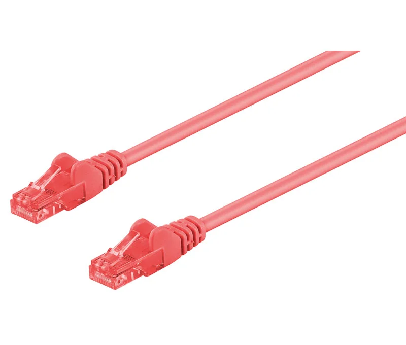Conexi&oacute;n Utp Cat.6 Rj45 Macho - Macho, 0.5m Rojo