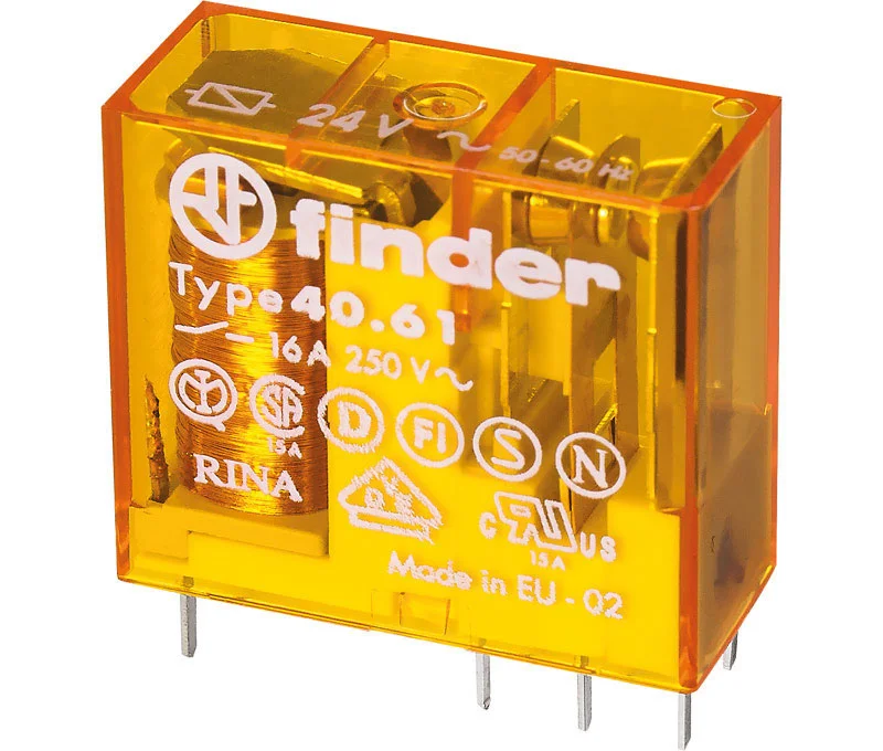 Rele Mini P/  C.I. 1 Contato Reversível 230vdc 16a