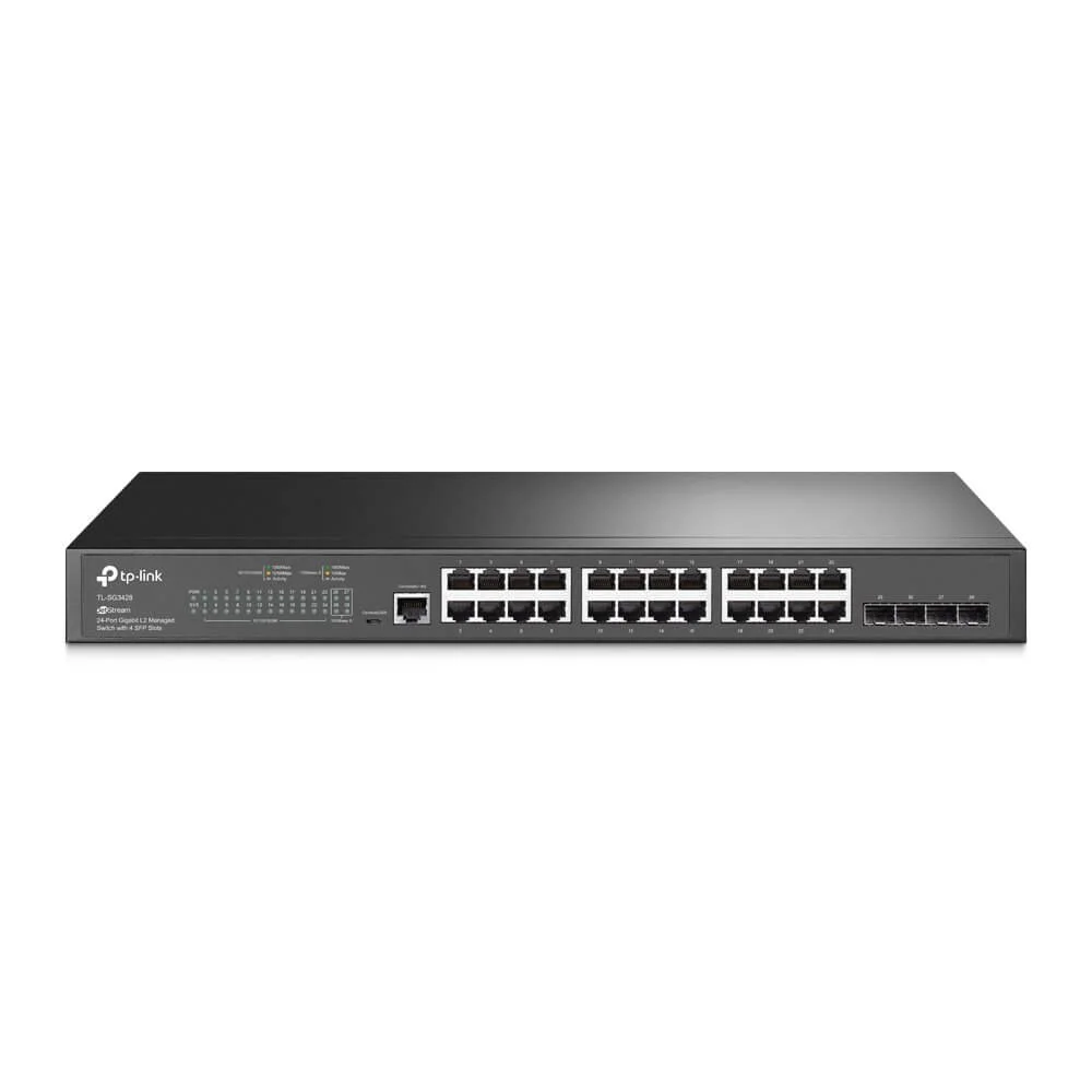 Tp-Link Switch - Managed - L2 - Gigabit Ethernet (10/100/1000) -1u Rack-Einbau (Tl-Sg3428)