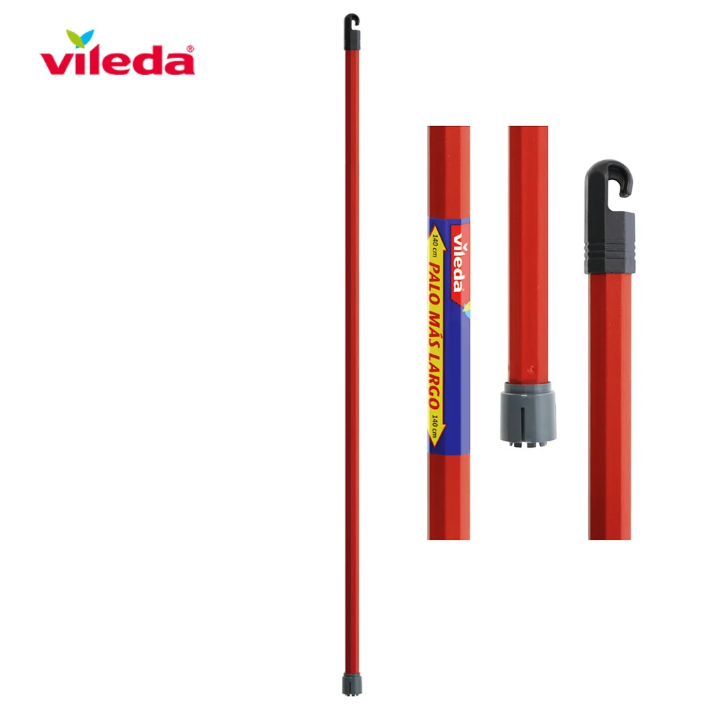 Cabo para Esfregona com Encaixe Monoclick Vermelho 140cm 112139 Vileda
