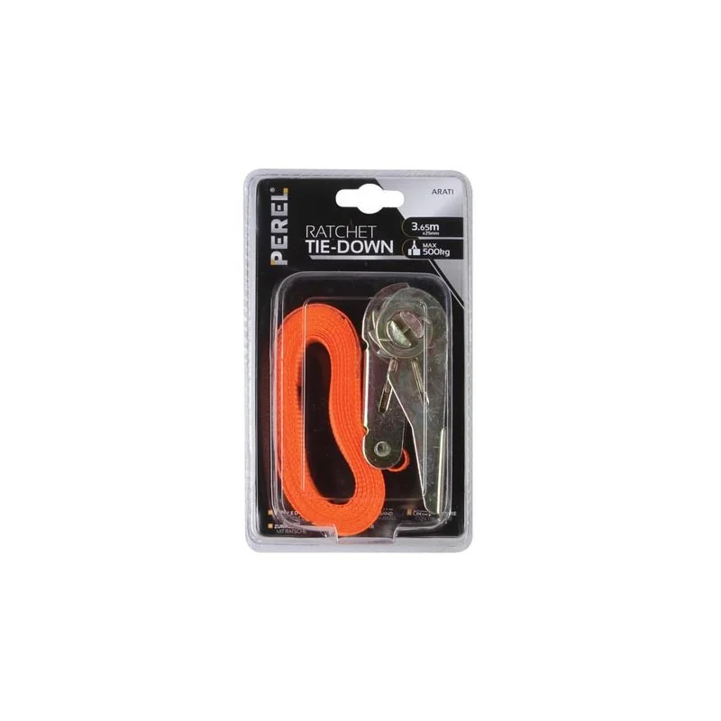 Ratchet Tie-Down - Max. 1000 Kg - 3.65 M X 25 Mm