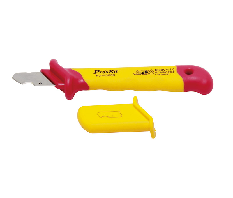Cuchillo de Electricista Hoja Recta de Gancho 1000v