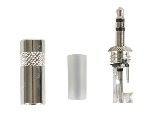 Plugue de 3 Polos de 3,5 Mm, Caixa de Metal