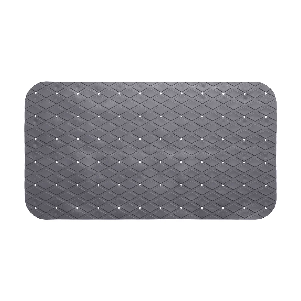 Tapete duche retangular cinzento 69x39cm