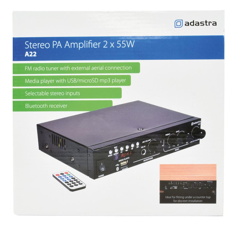 Amplificador Stéreo Fm/Bluetooth/Ubs/Sd