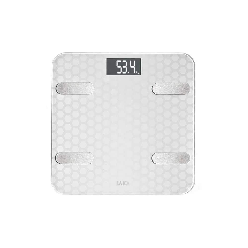Balança Bluetooth e Calculo da Composição Corporal Smart Color Branco 180kg Ps7011 Laica