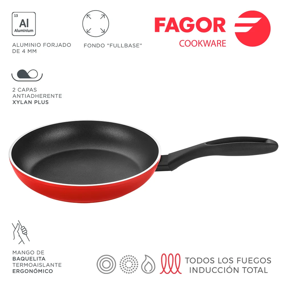Frigideira Máxima Vermelha Alumínio 3004 Fa.