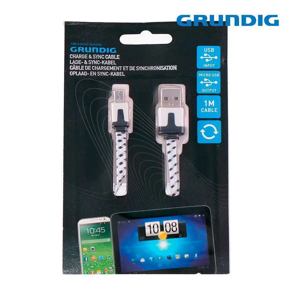 Cabo Carregador Usb a Micro Usb com Sincronização.