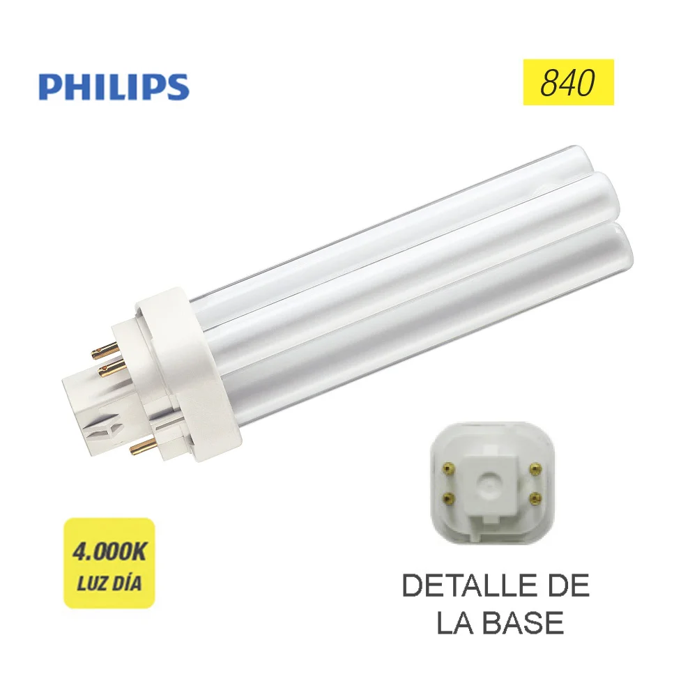 Lâmpada de Baixo Consumo Lynx G-24q-1 4 Pins 13w 840k Daylight (Equivalência Philips: Pl-C 4p) 11,8c