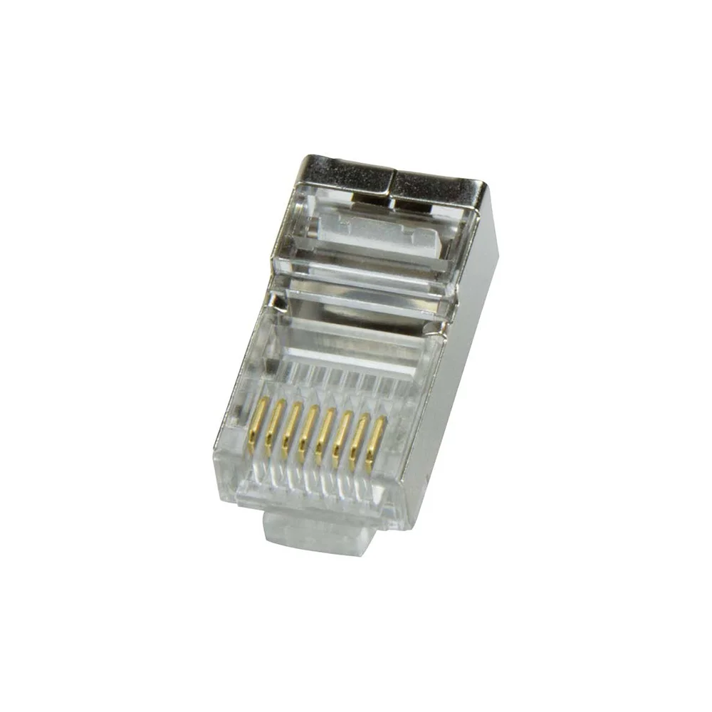Conector Rj45 Macho Ftp Cat5e Fechado (Saco 100ud)