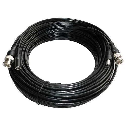 Cabo Coaxial Combinado Rg59   Dc Conector Bnc 40m
