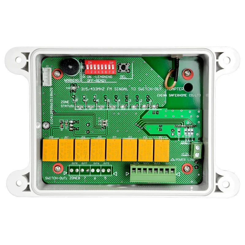Receptor de Barreiras Solares Infra Vermelhas - 4 Entradas Sem Fio - 4 Saídas Cabladas - Até 6 Dispo