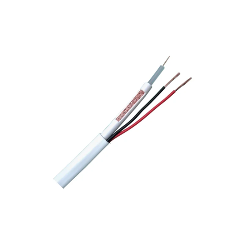 Cabo Combinado- Rg59 + Alimentação- Bobine De 100m