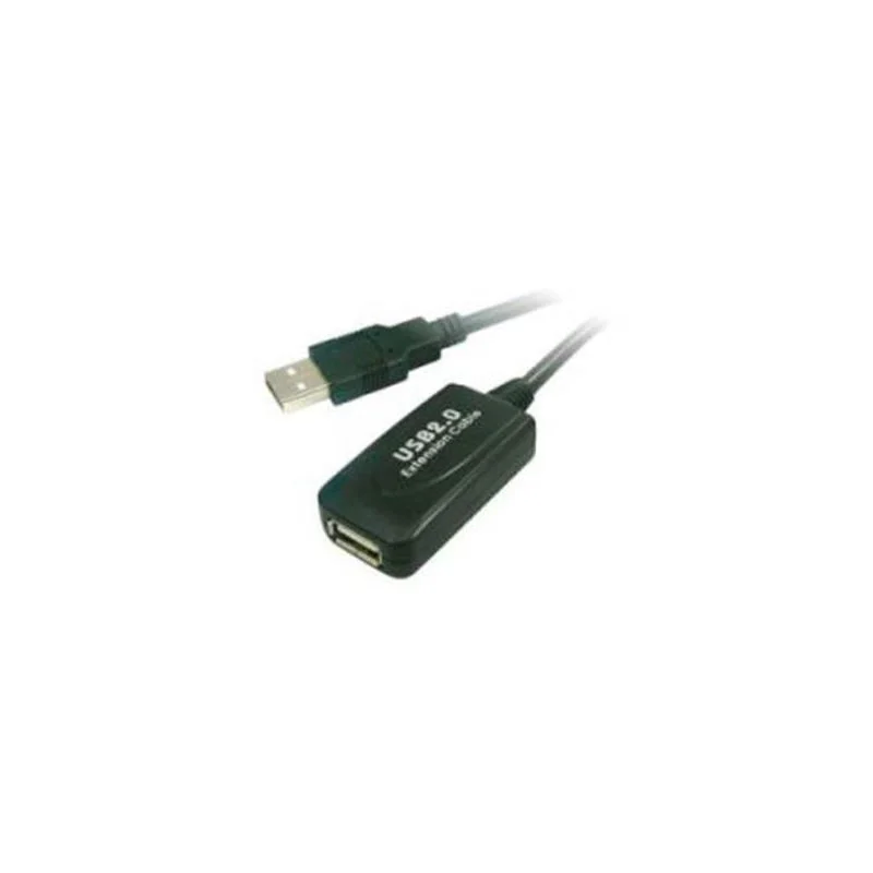 Extensor Usb 2.0 - Comprimento 5,0 M - Conectores Usb a M/H - Ativo - Cor Preto - Transferência Até 