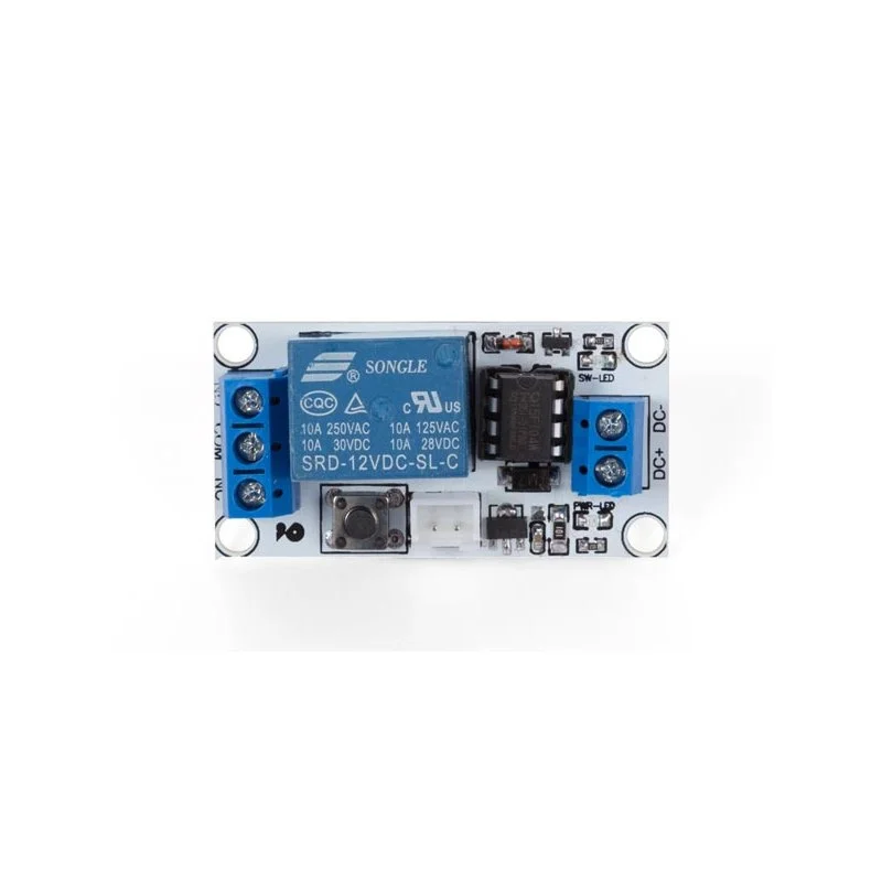 Módulo Relé Biestável de 1 Canal com Interruptor Táctil de 12 V