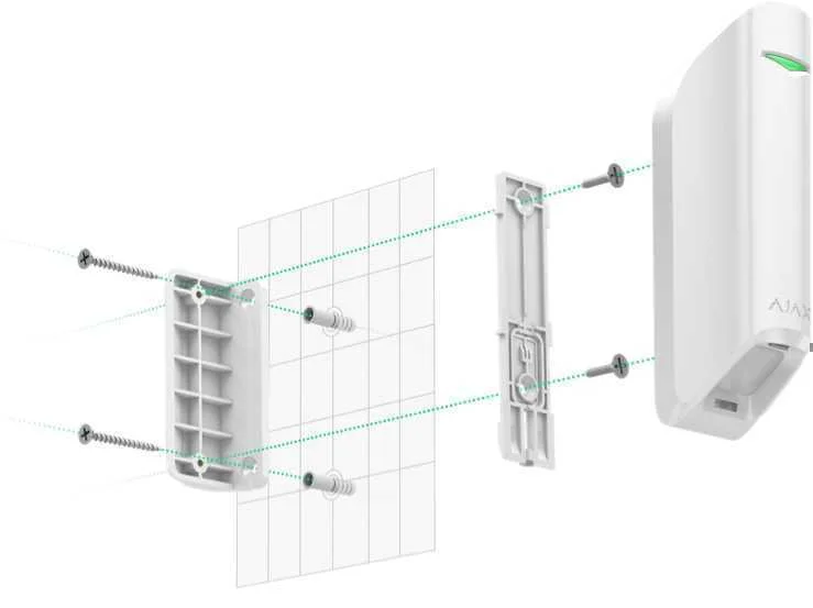 Detector Pir Tipo Cortina Ajax - Sem Fios 868 Mhz.