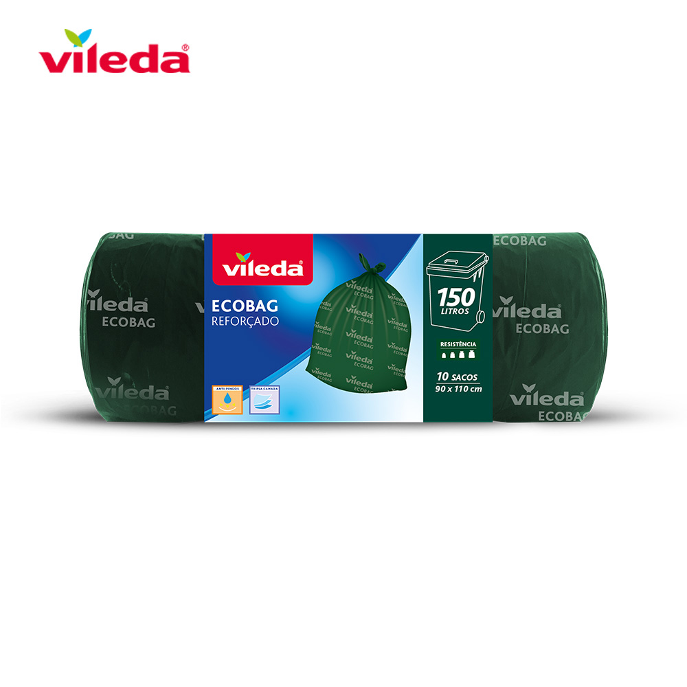 Saco para Lixo Ecobag 150l Reforçado 10 Sacos 172825 Vileda