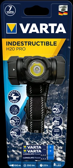 Lanterna de Cabeça Indestrutível H20 Varta