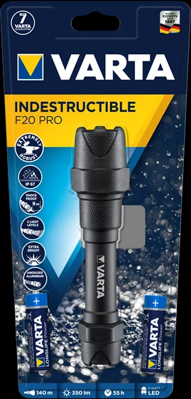Varta Taschenlampe Indestructible Light F20 Pro    2aa