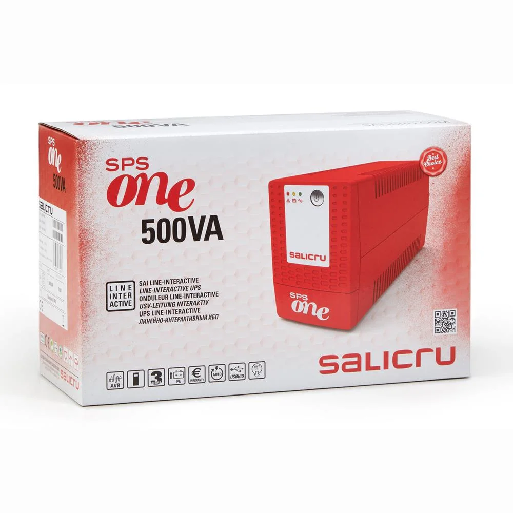 Sistema Interactivo de Fornecimento Ininterrupto de Energia Salicru 500 W 240 W 500 Va 