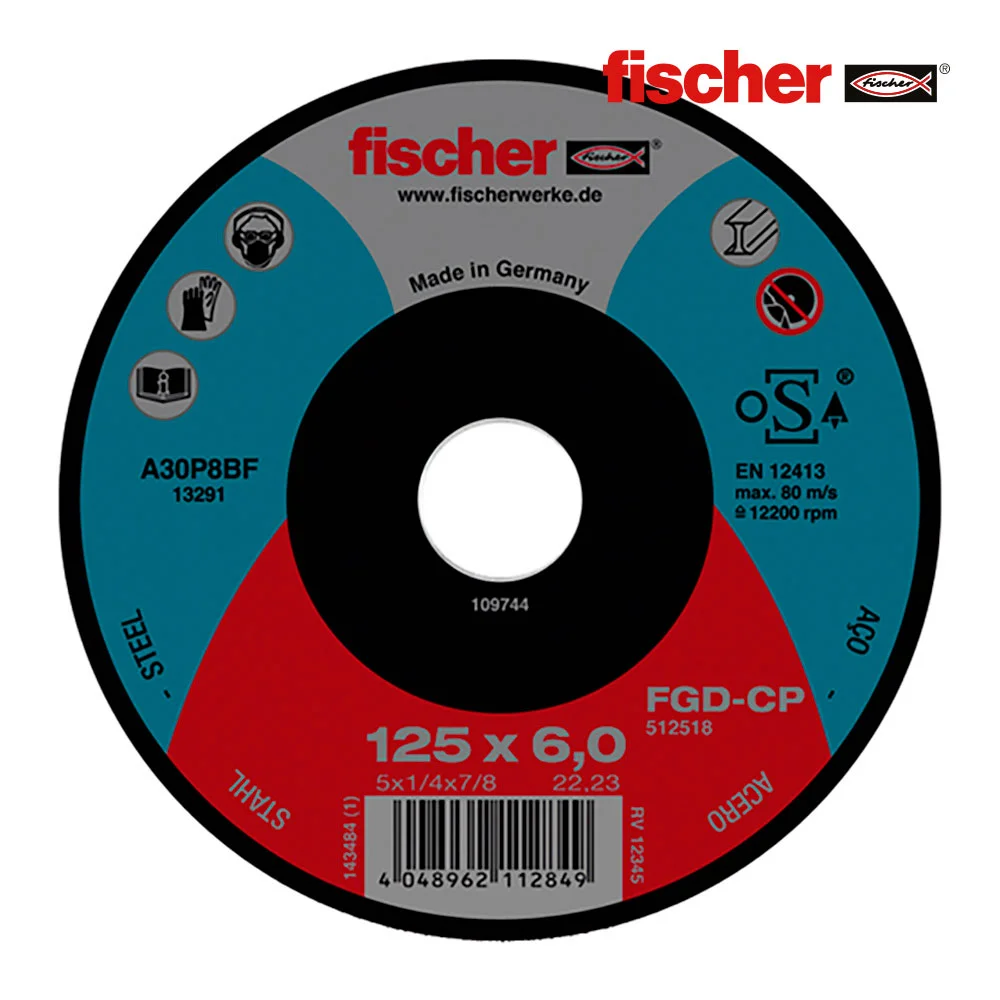 Disco Fgd-cp 125x6x22,23 Carbono Fischer