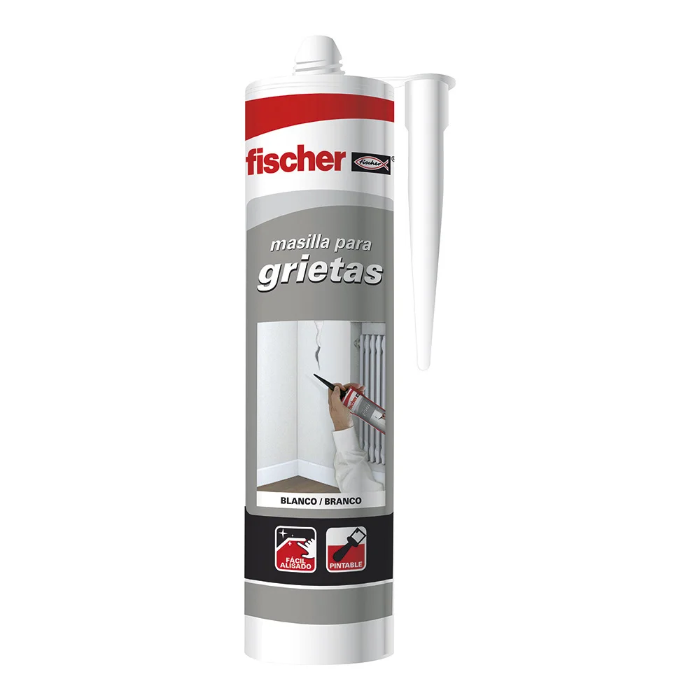 Massa Para Rachaduras Cinzento 300ml Fischer