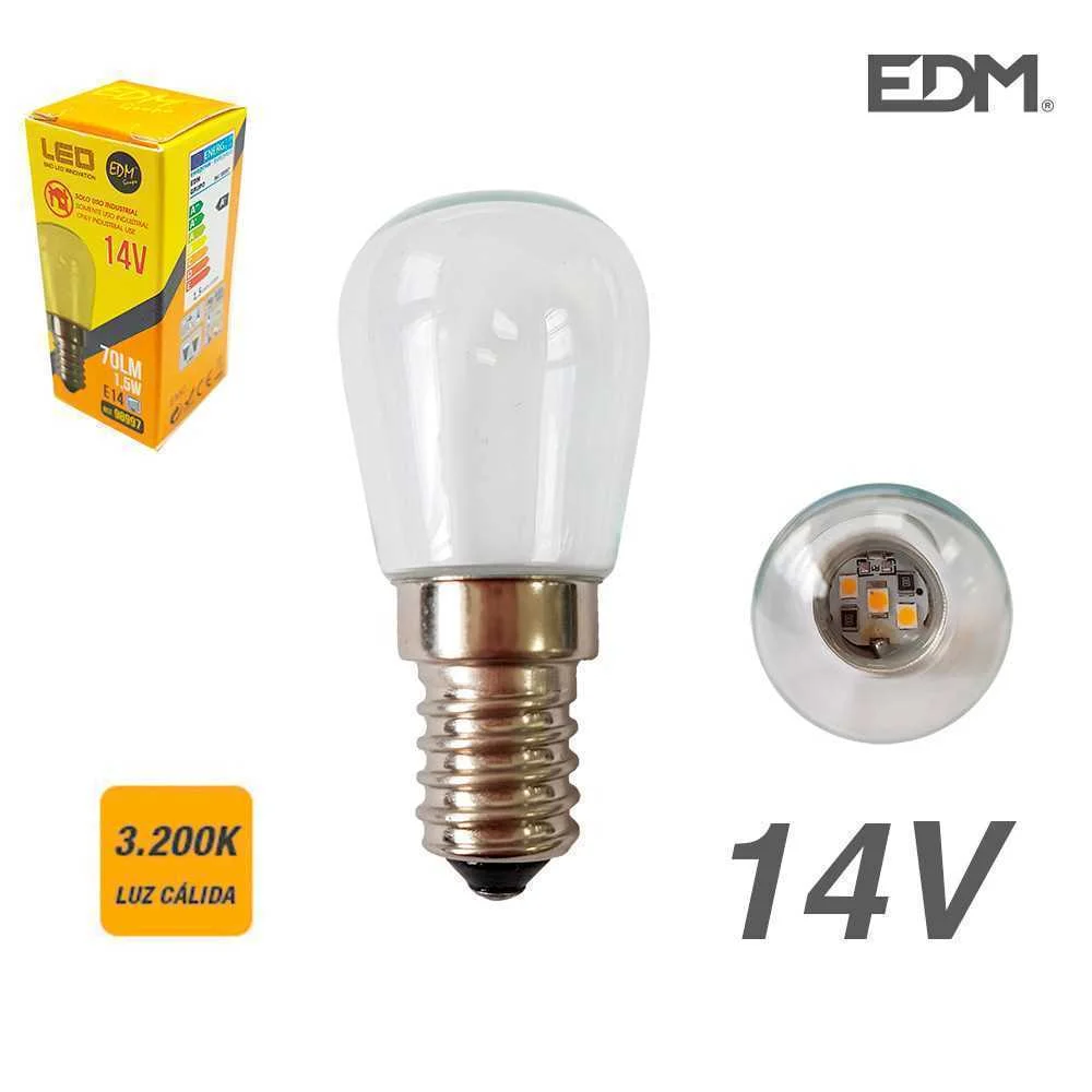 Lampada Led Vidro Transparente E14 1,5w 70lm 3200k