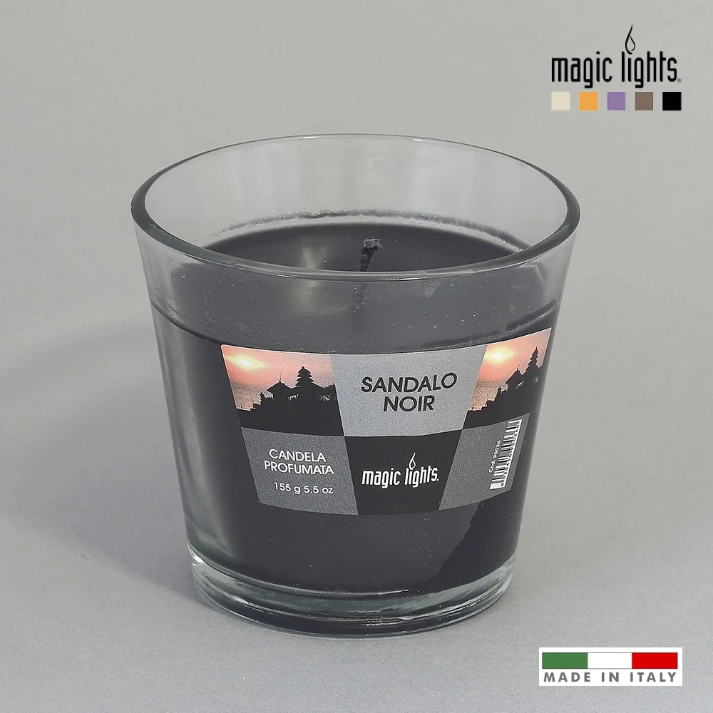 Vela Perfumada Em Copo De Vidro Sândalo 150gr. Ma.