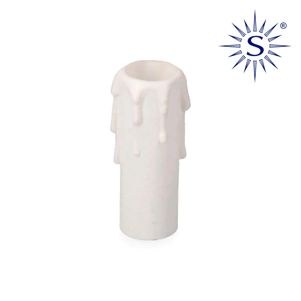 Vela Media Para Casquilho E-14 Branco