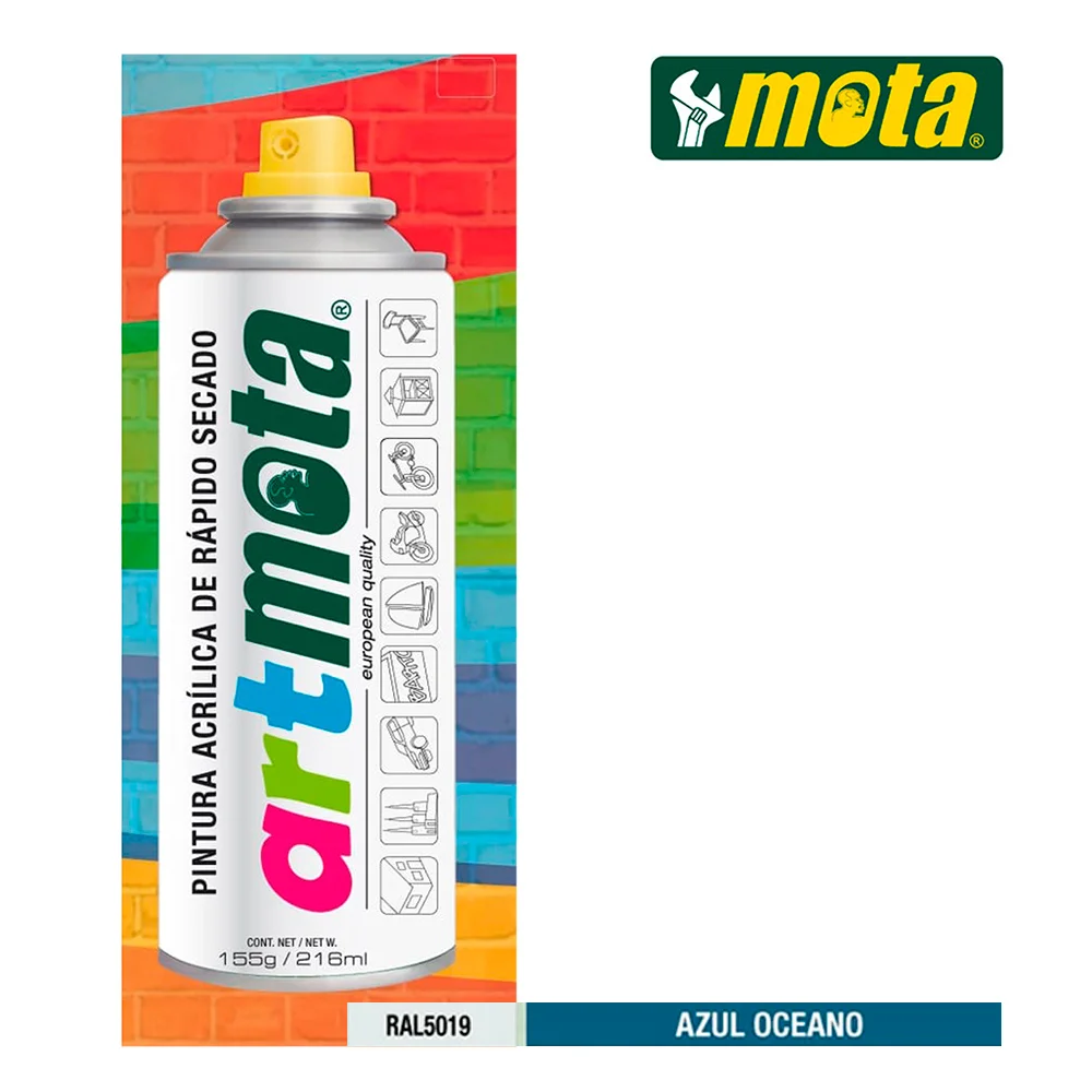 Spray Azul Oceano Ral5019 216ml Mota La12