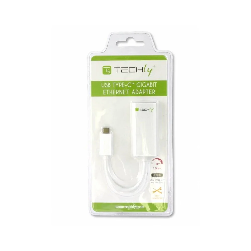 TECHLY IADAP USB31-ETGIGA, COM FIOS, USB, ETHERNE.