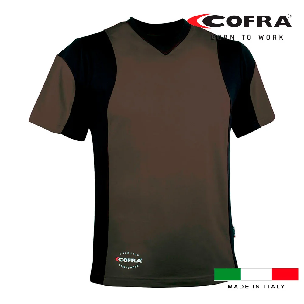 T-Shirt Java Castanho / Preto Cofra Tamanho M