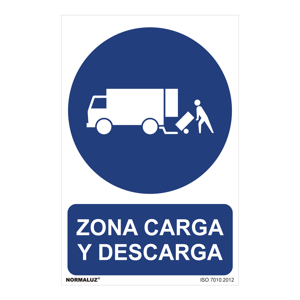 Sinal Uso Obrigatório Zona de Carga e Descarga .