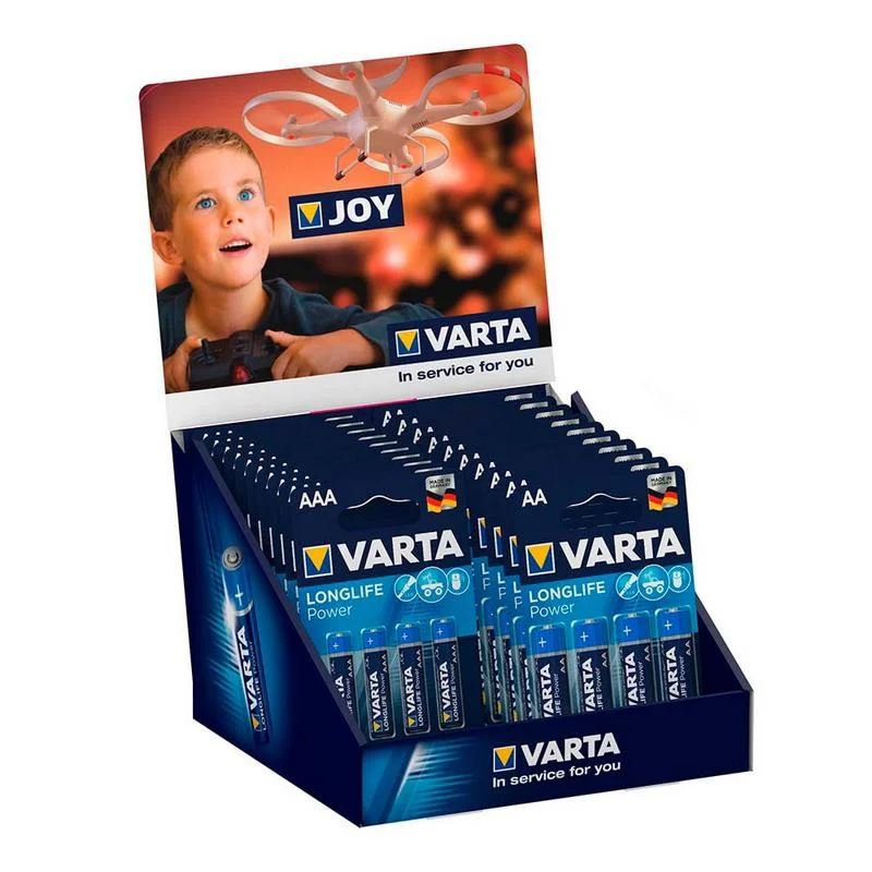 S.Of Expositor De Pilhas Varta 'Long Life' 10 Blis