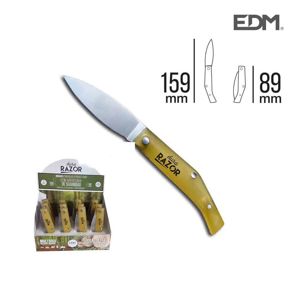 Navalha com Cabo de Plástico de 159mm. Edm Euro/U