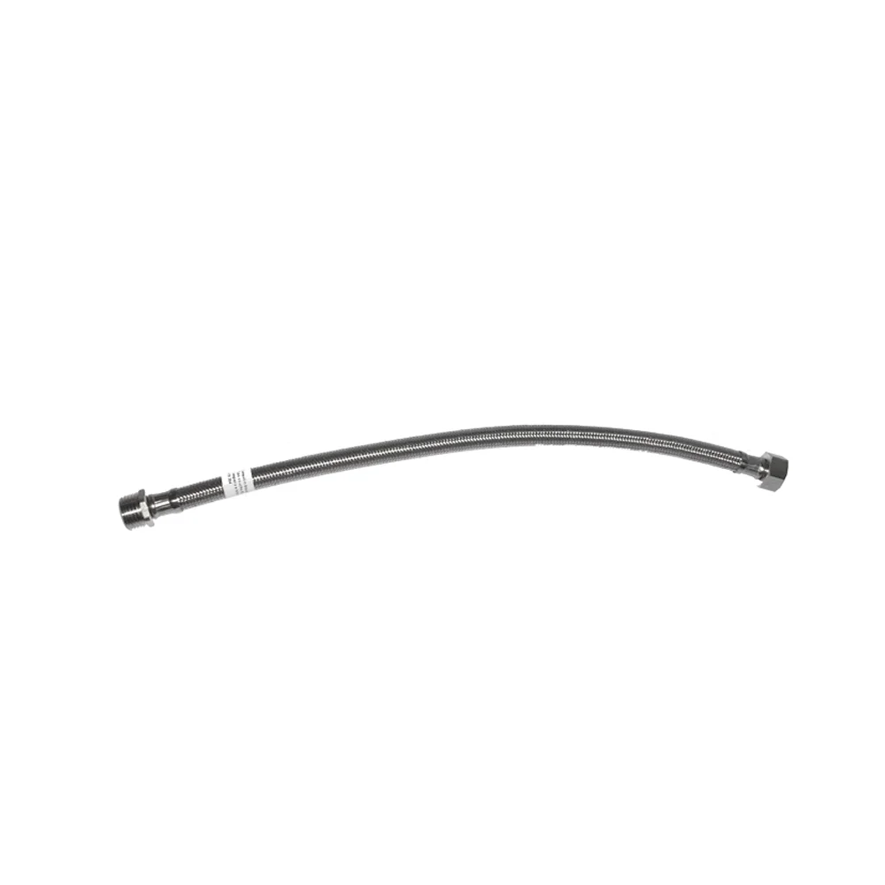 Tubo de Água Flexível para Conexão Inoxidavel M-F 1/2-3/8 - 30cm