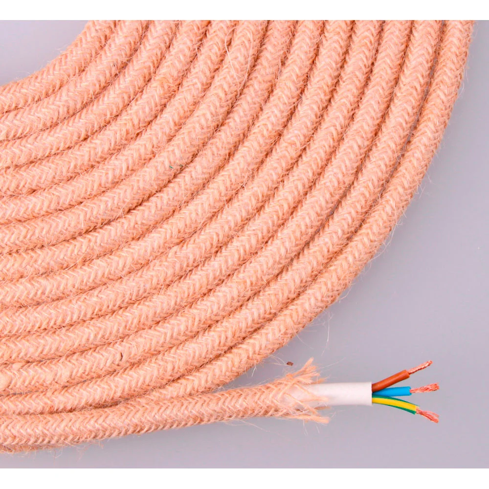 Cabo Yute Redondo 3X0,75Mm 25Mts Euro/Mts