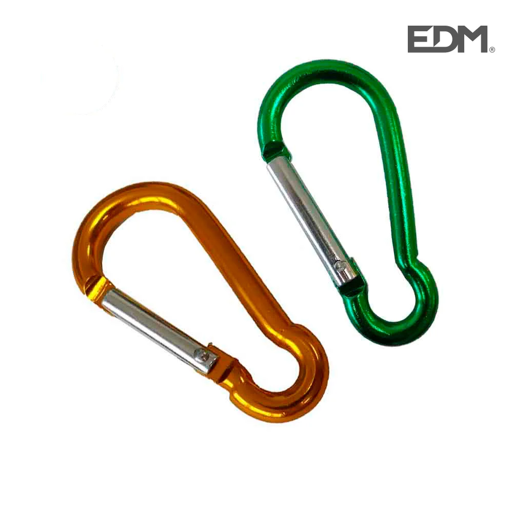 Mosquetão Alumínio 6Cmx Ø6Mm Várias Cores
